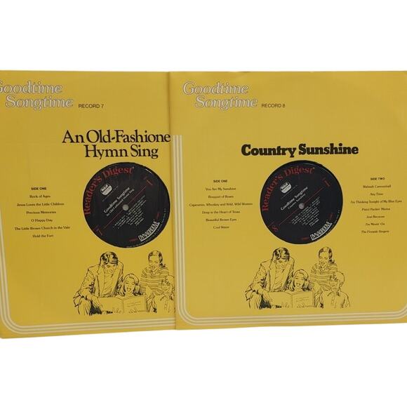 Vintage 1976 Reader's Digest Goodtime Songtime 8 Vinyl Record Set w Booklet - Picture 6 of 7